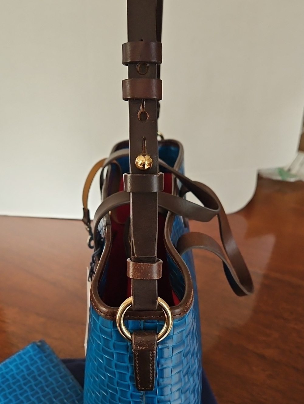 NWT  Dooney & Bourke Liliana Woven Leather Satchel with Matching Purse - Picture 4 of 16